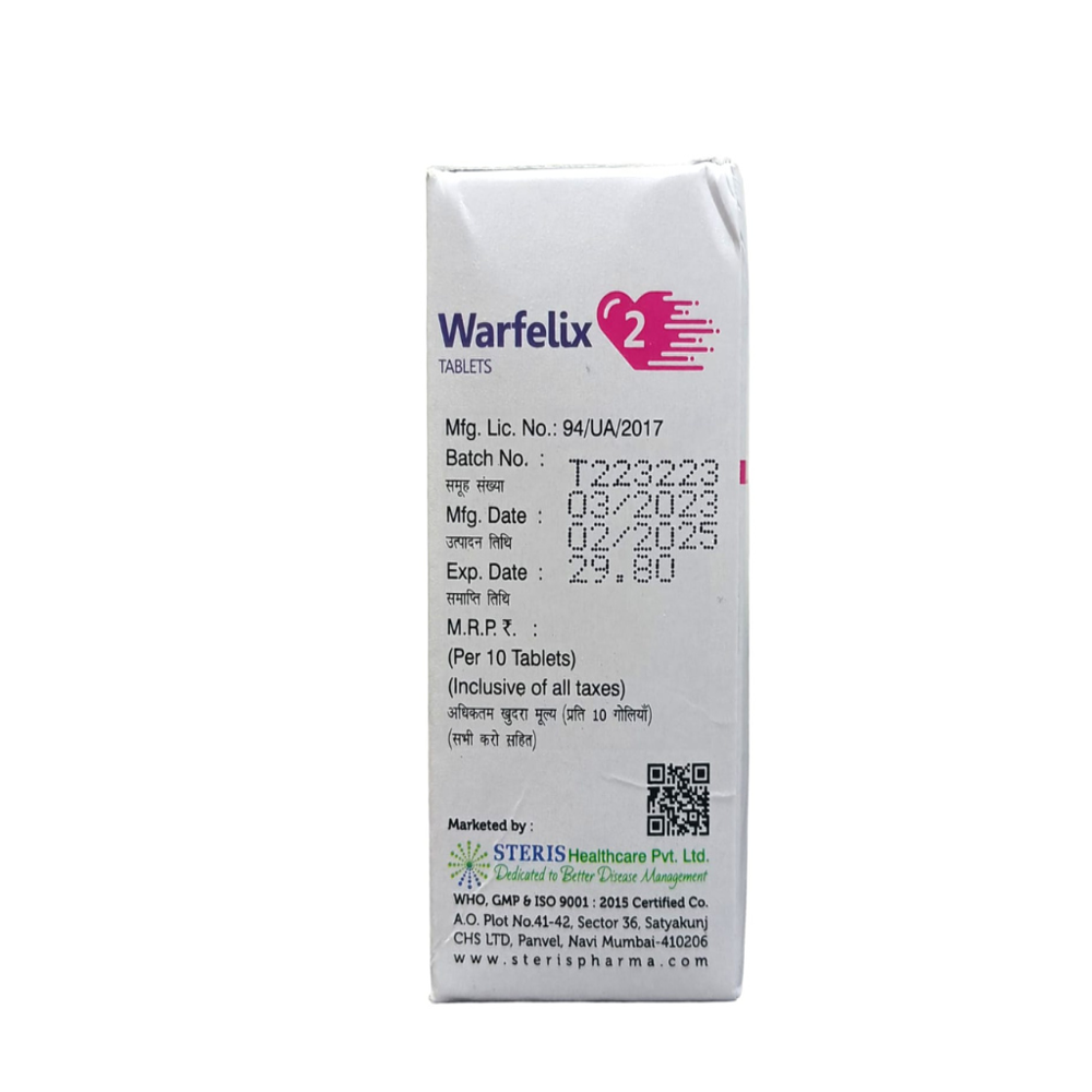 Warfarin sodium IP (2mg)