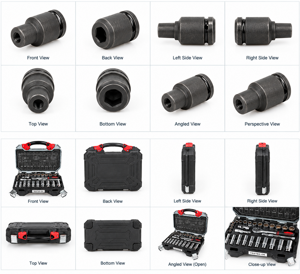 3-8 Inch Socket Set - Color: Various Available