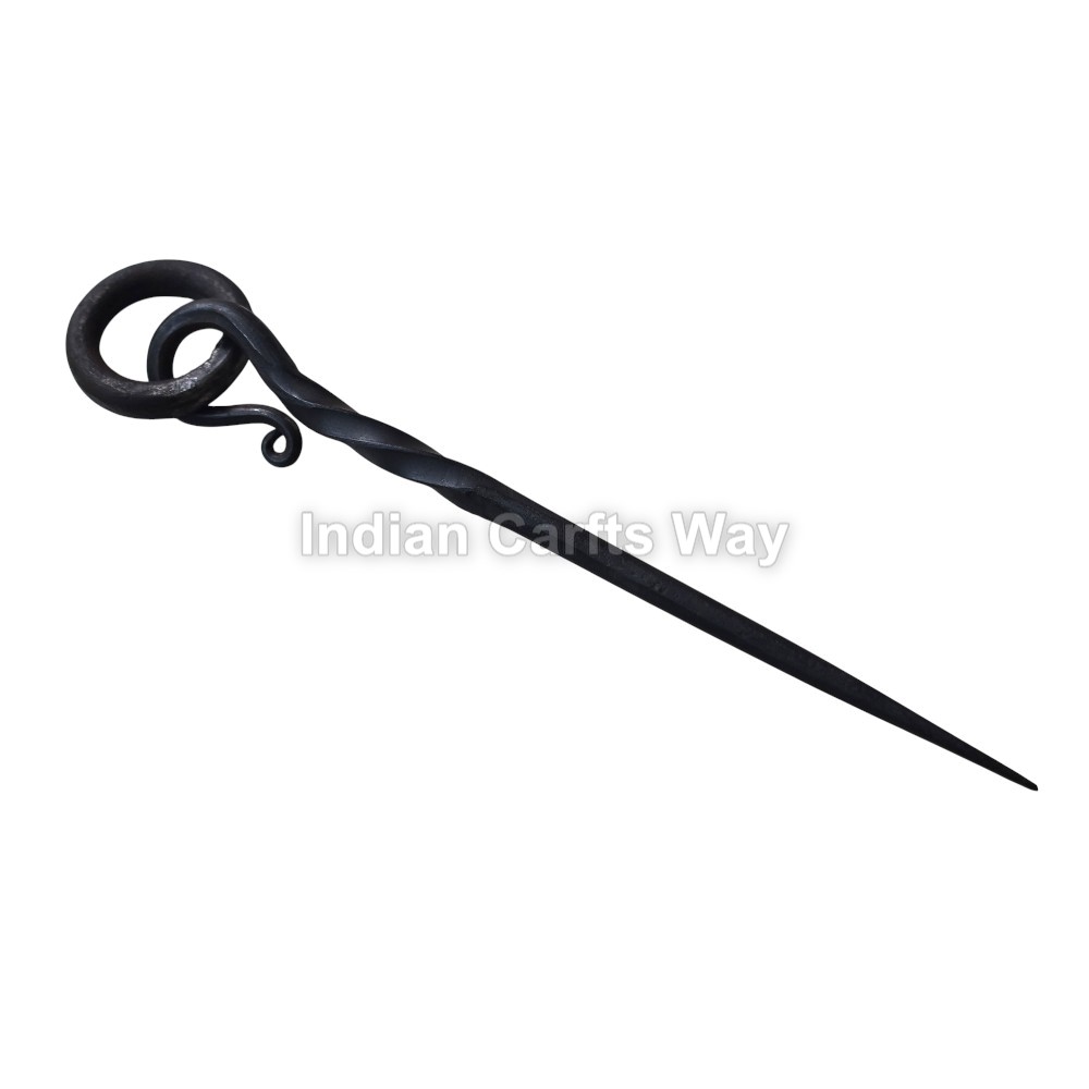 Hand Forged Medieval Iron Hair Stick