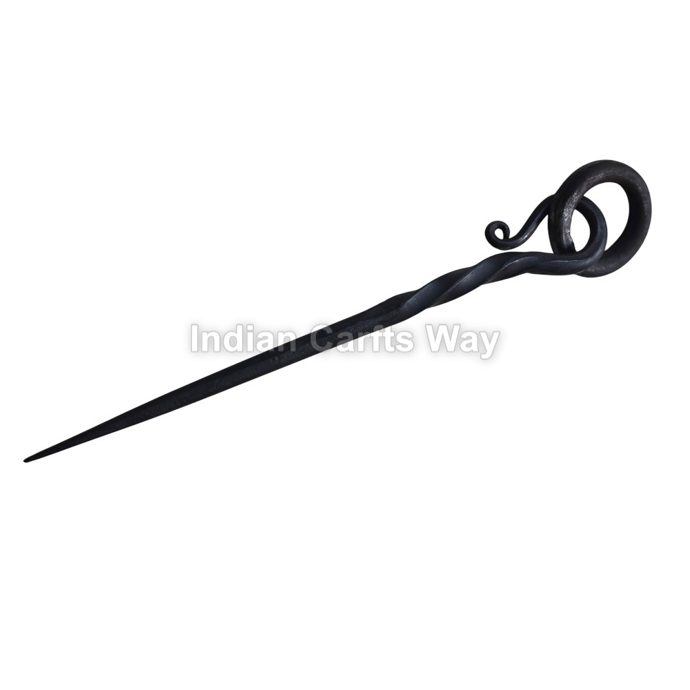Hand Forged Medieval Iron Hair Stick