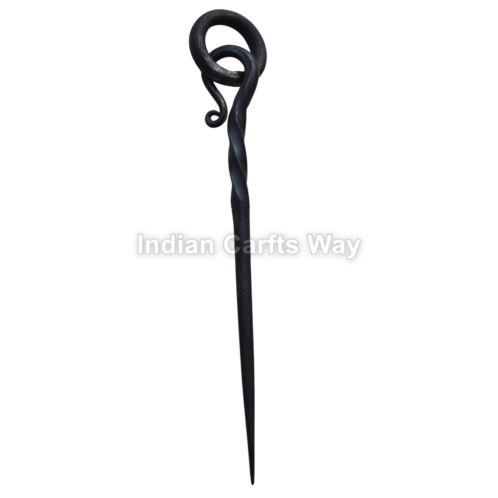 Hand Forged Medieval Iron Hair Stick