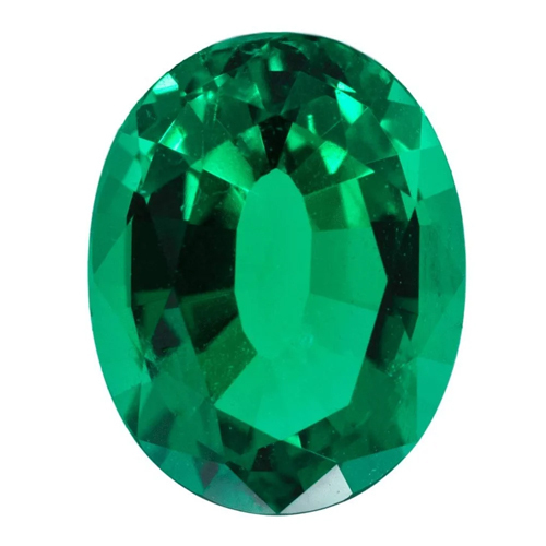Natural Green Emerald Gemstone - Diamond Cut: Good