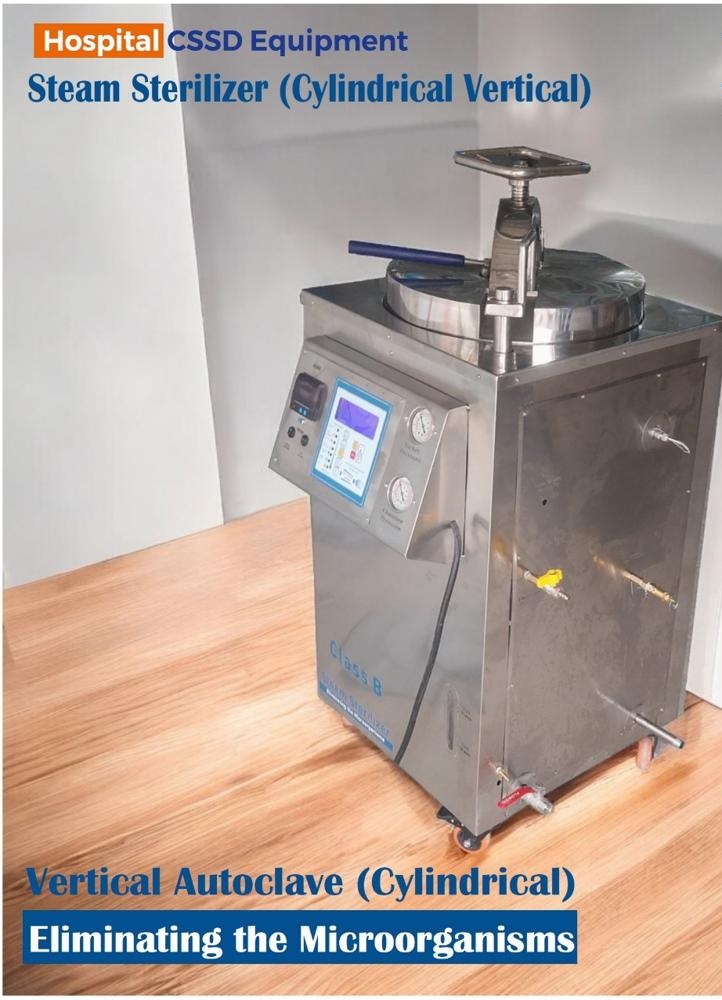 LuxMed Steam Sterilizer Cylindrical Vertical