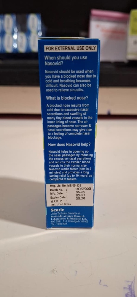 Xylometazoline Hcl Nasal Solution Ip - Drug Type: General Medicines