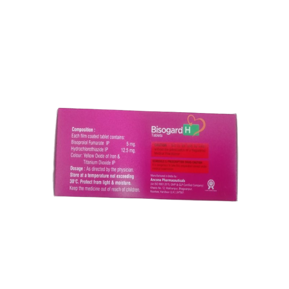 Bisoprolol Fumarate 5mg & Hydrochlorthiazide 12.5mg - Drug Type: General Medicines