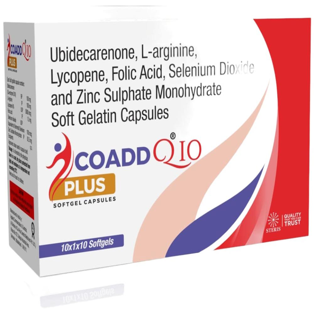 Ubidecarenone, L-Arginine, Lycopene, Folic Acide, Selenium Dioxide and Zinc Sulphate Monohydrate Soft Gelatin Capsules