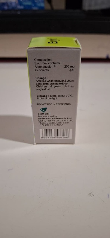 Albendazole Syp - Drug Type: General Medicines