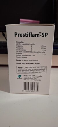 ACECLOFENAC + PARACETAMOL + SERRATIOPEPTIDASE TABLET