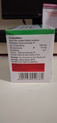 RANITIDINE + DOMPERIDONE TABLET