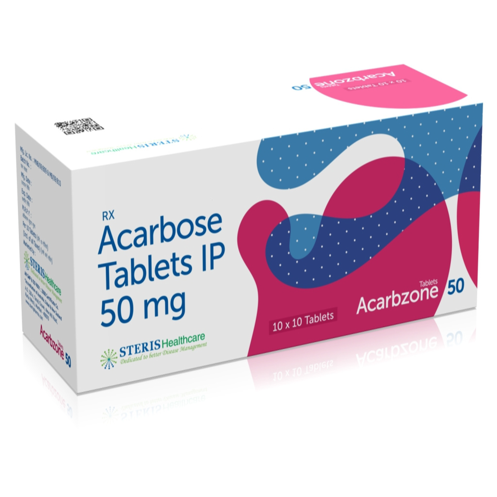 Acarbose 50mg Tablet - Drug Type: General Medicines