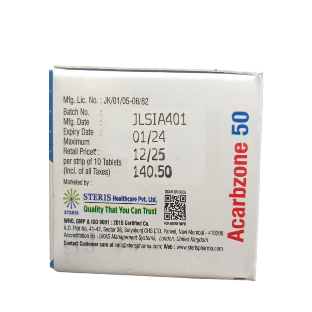 Acarbose 50mg Tablet