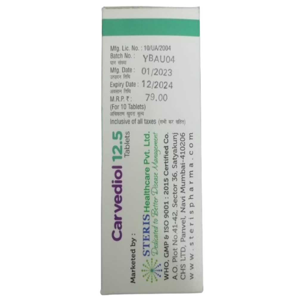 Carvedilol (12.5mg)