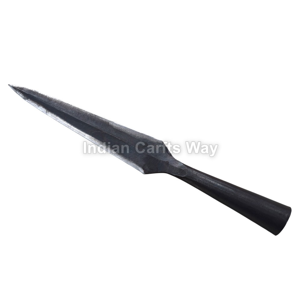 Hand Forged Medieval Iron Spearhead