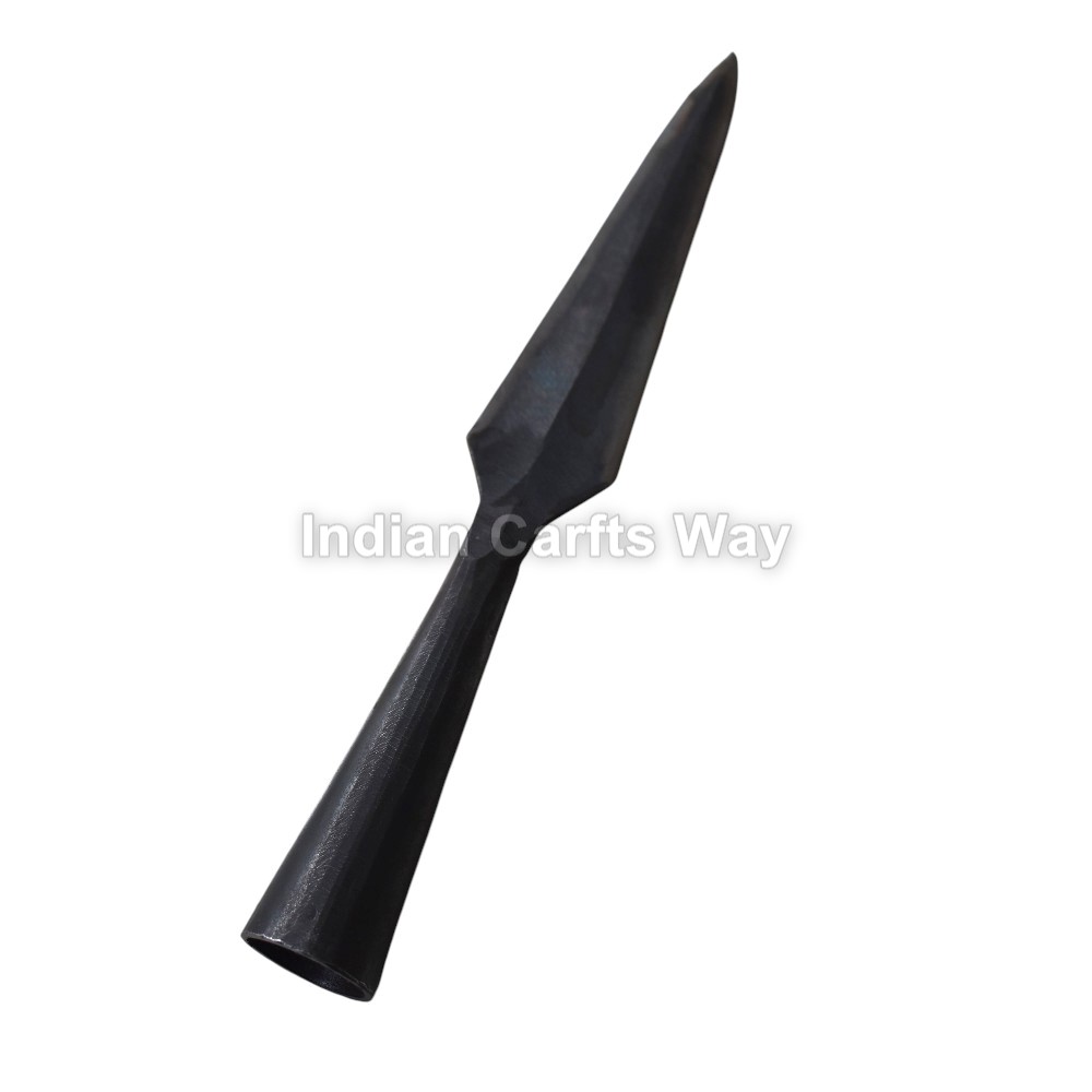 Hand Forged Medieval Iron Spearhead 