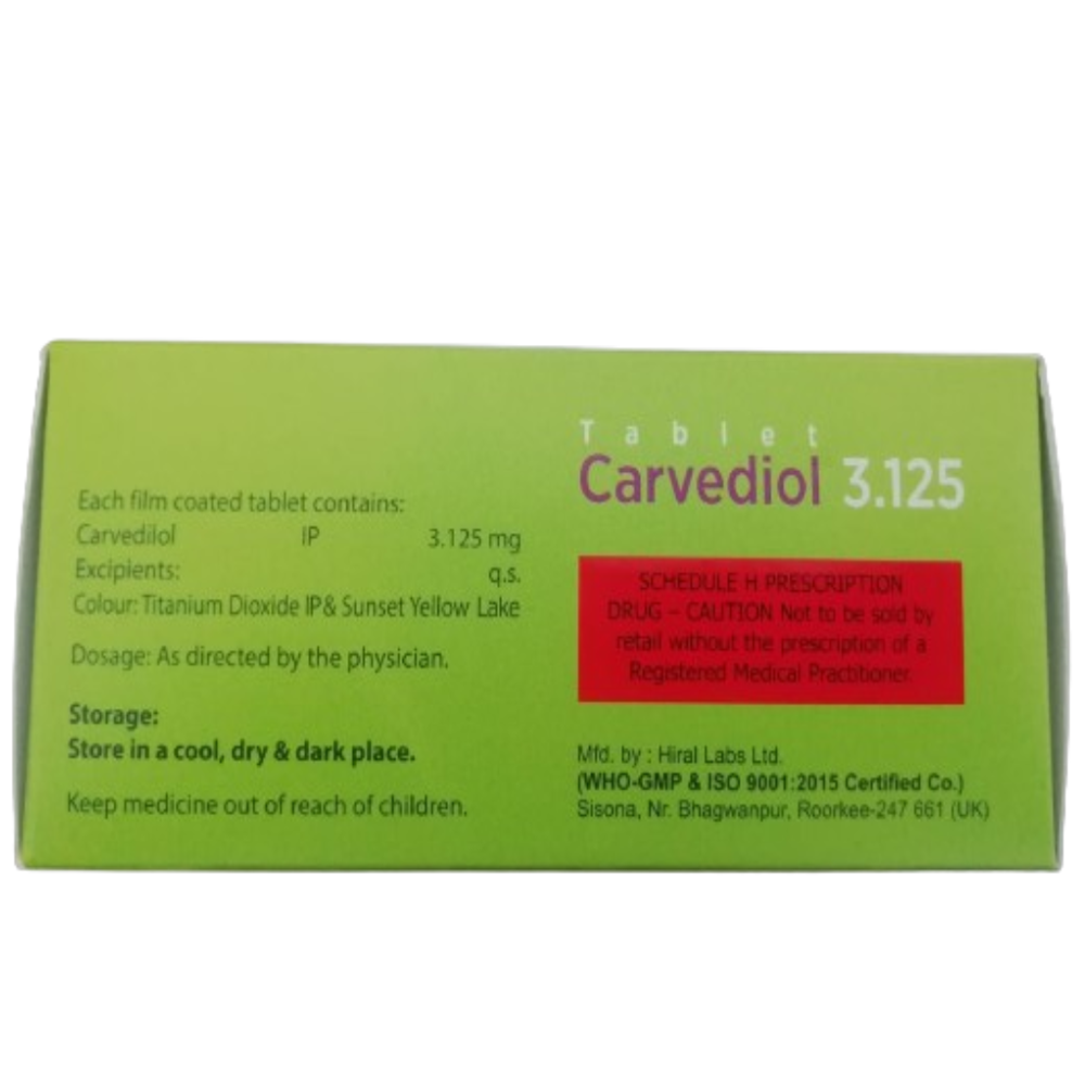 Carvedilol (3.125mg)