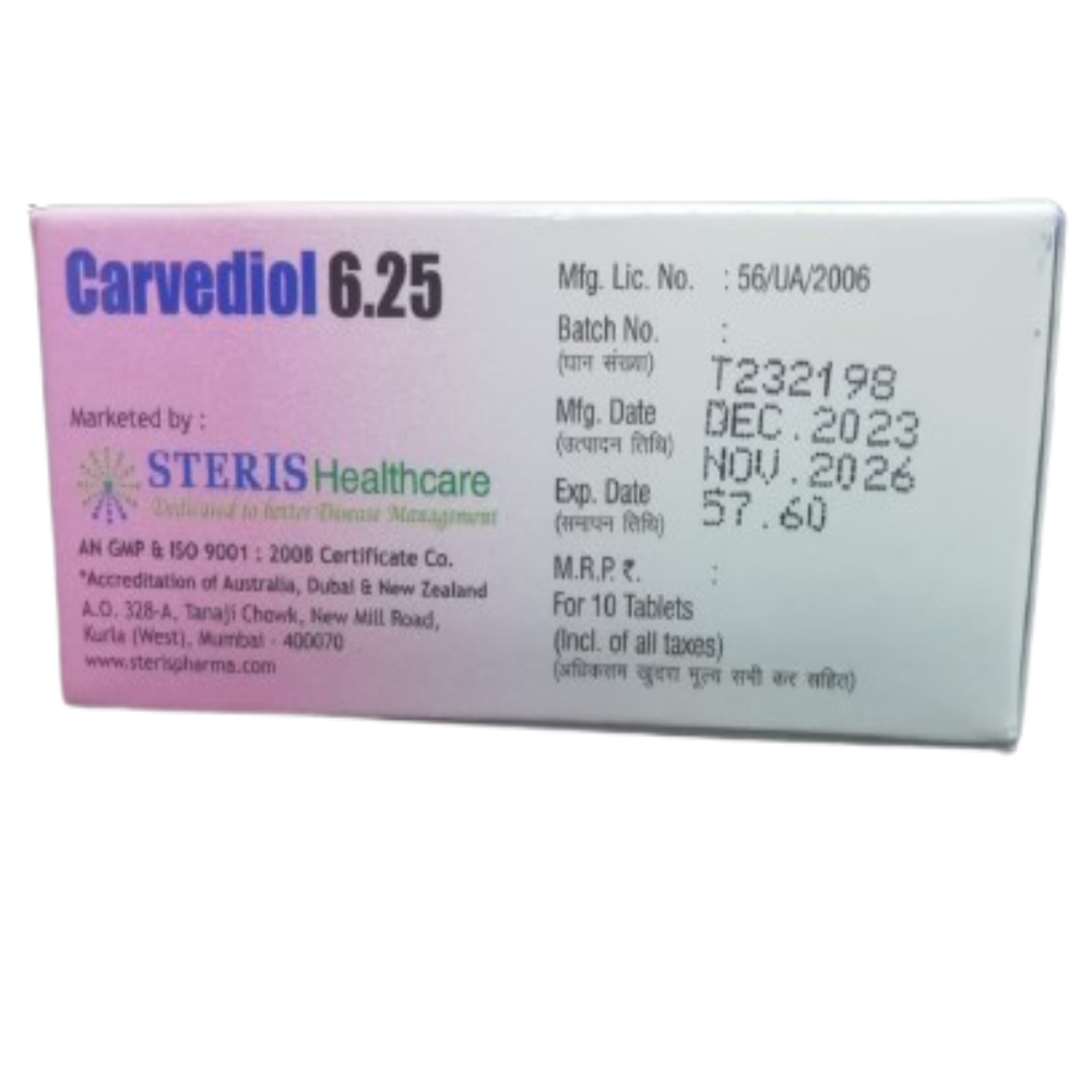 Carvedilol (6.25mg)