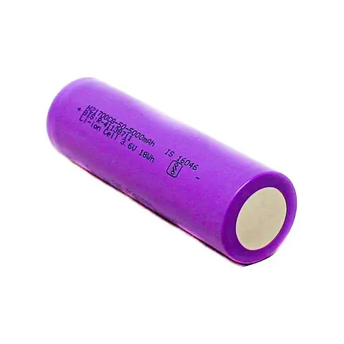 21700 5000mah Nmc Lithium Ion Cell - Nominal Capacity: 5000 Milliampere-hour (Mah)