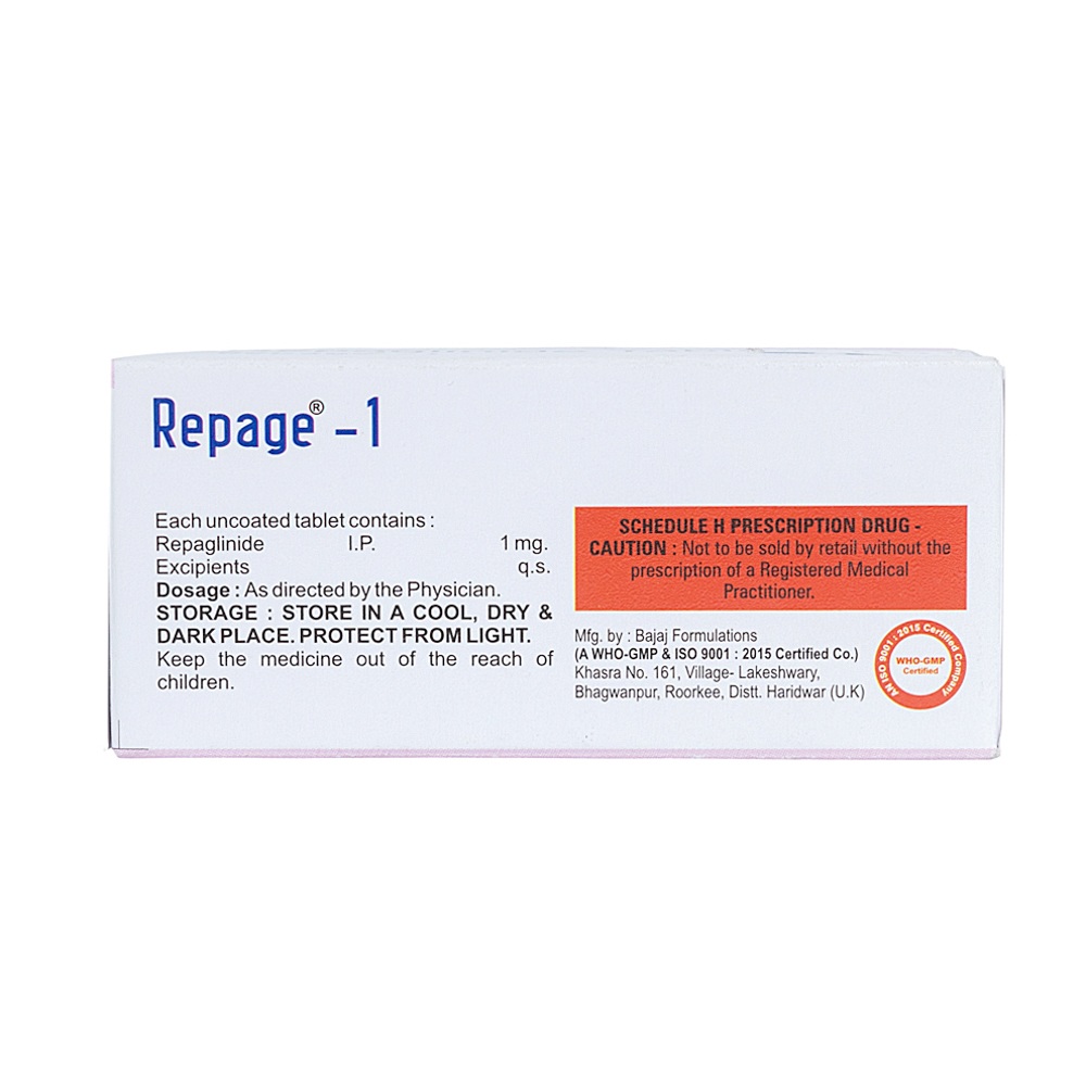 Repaglinide Tablets - Purity: 99%