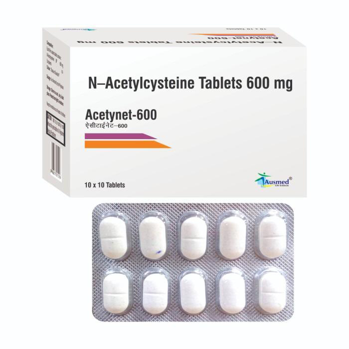 600Mg Acetylcysteine Tablets - Drug Type: General Medicines