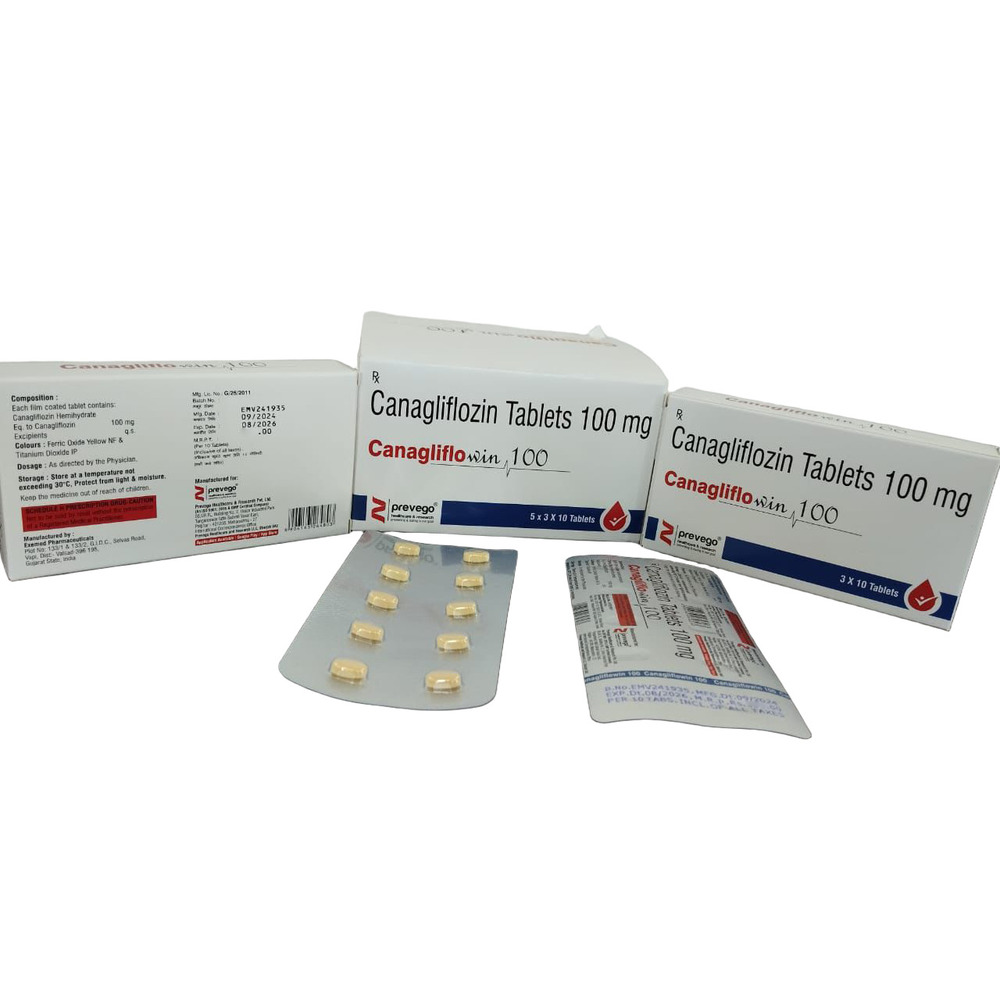 100Mg Canagliflozin Tablets - Drug Type: General Medicines