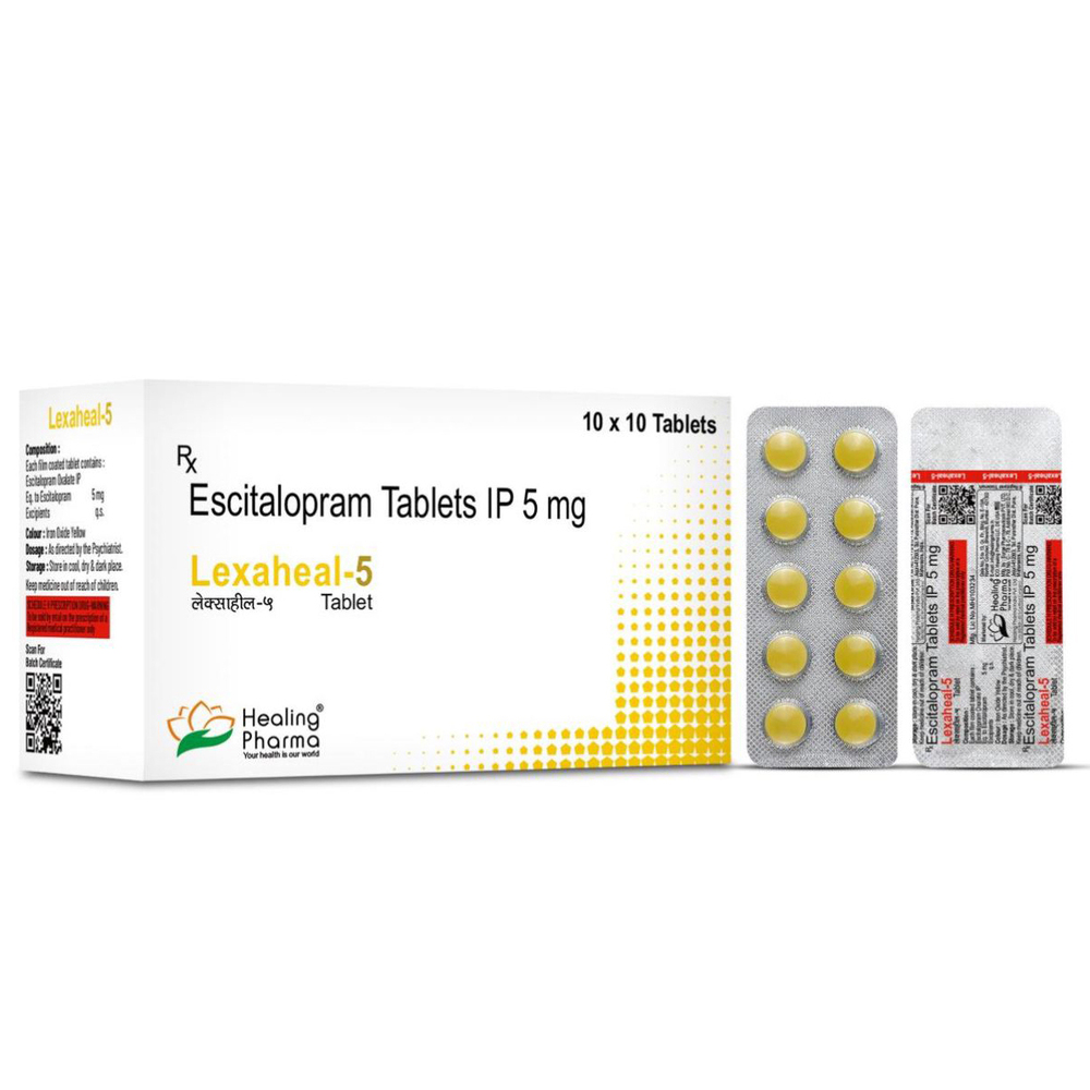 5Mg Escitalopram Tablets Ip - Drug Type: General Medicines