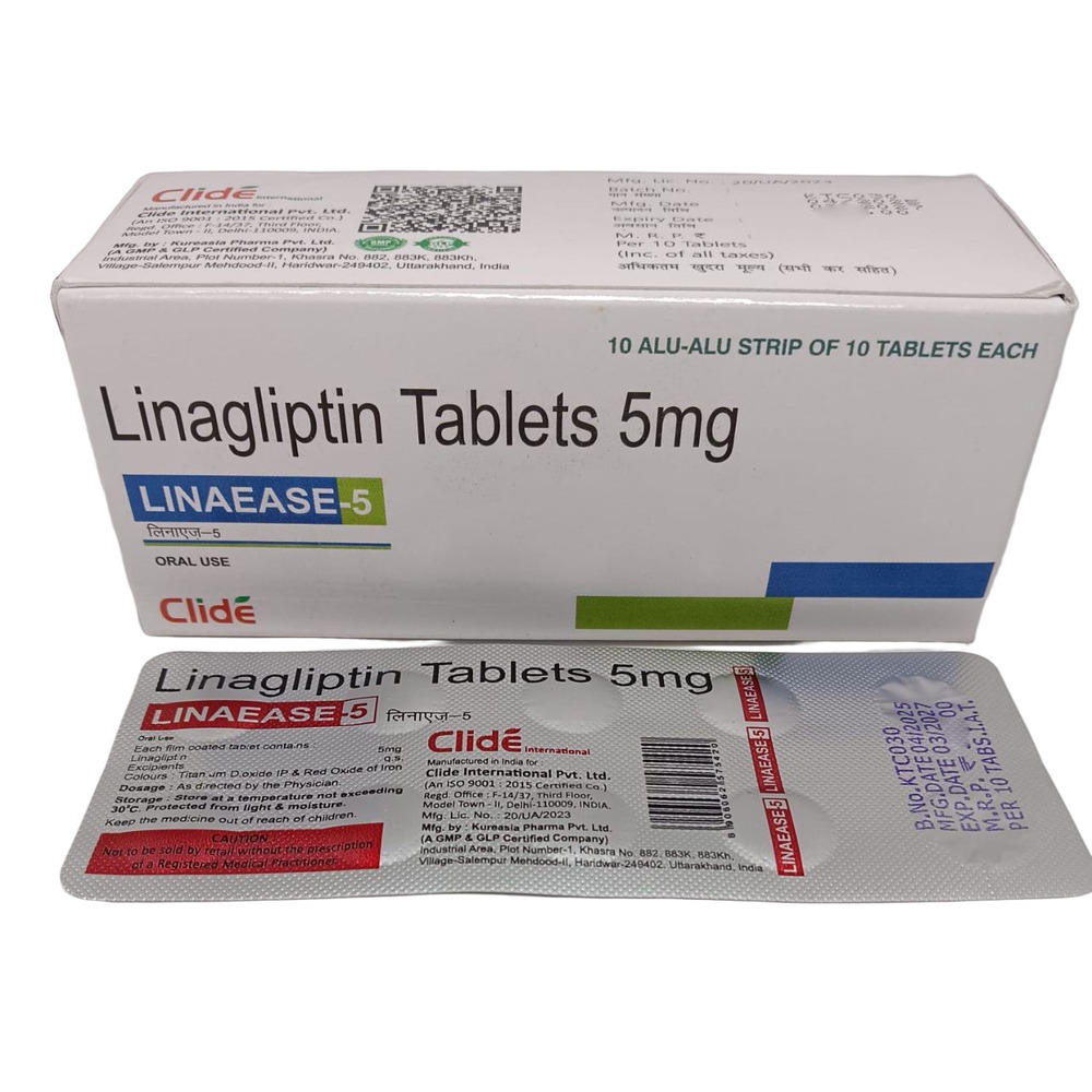 5mg Linagliptin Tablets - 5 mg Dosage, General Medicine Form | Effective Antidiabetic Solution for Type 2 Diabetes Management