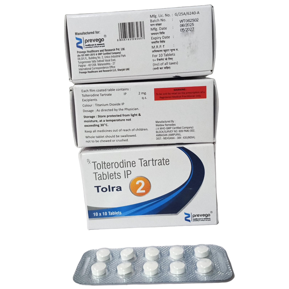 Tolterodine Tartrate Tablets - Drug Type: General Medicines