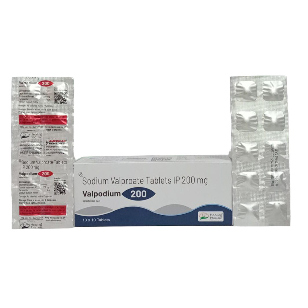 200Mg Sodium Valproate Tablets - Drug Type: General Medicines