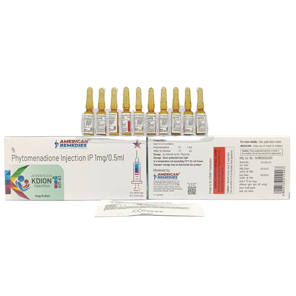 Phytomenadione Injection - Drug Type: General Medicines