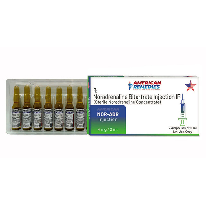Noradrenaline Bitartrate Injection - Drug Type: General Medicines