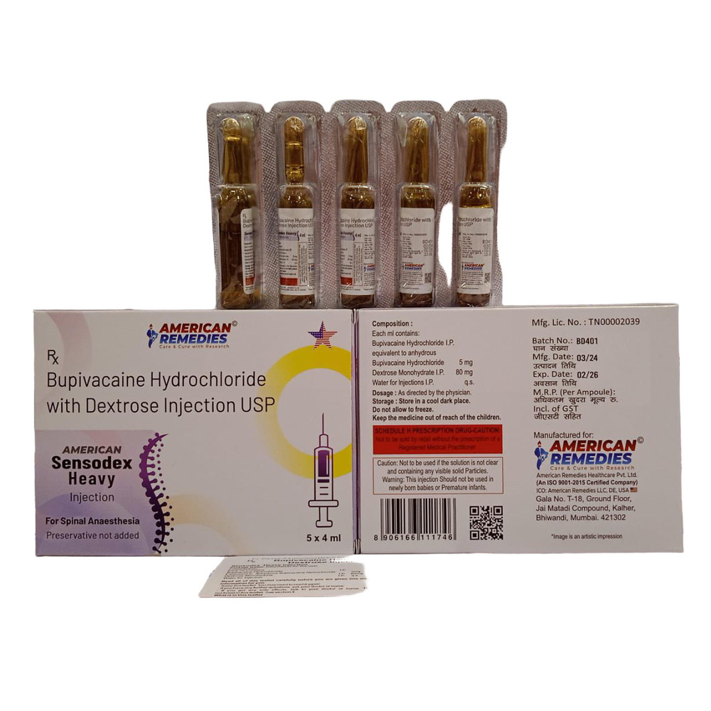Bupivacaine Hydrochloride With Dextrose Injection - Drug Type: General Medicines