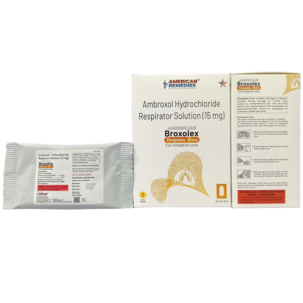 15mg Ambroxol Hydrochloride Respirator Solution