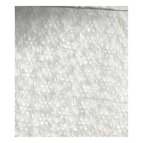 White Cotton Embroidery Lace - Design: Standard