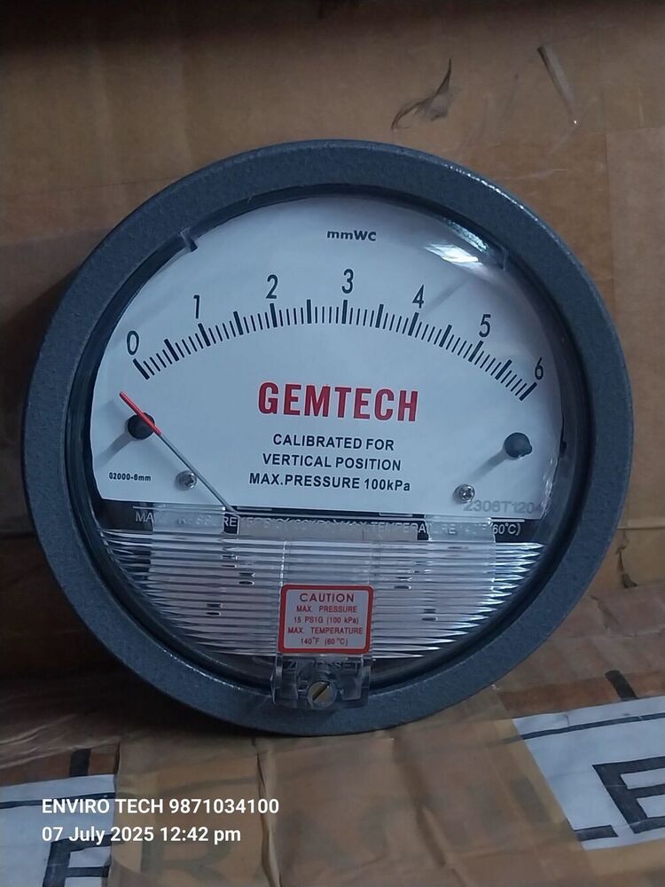 GEMTECH OMEGA DIFFERENTIAL PRESSURE GAUGE Near Gajanan Industrial Estate Ahmedabad