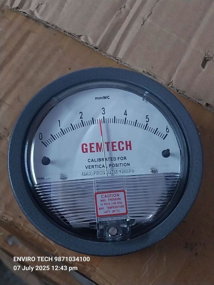 GEMTECH OMEGA DIFFERENTIAL PRESSURE GAUGE Near Gajanan Industrial Estate Ahmedabad