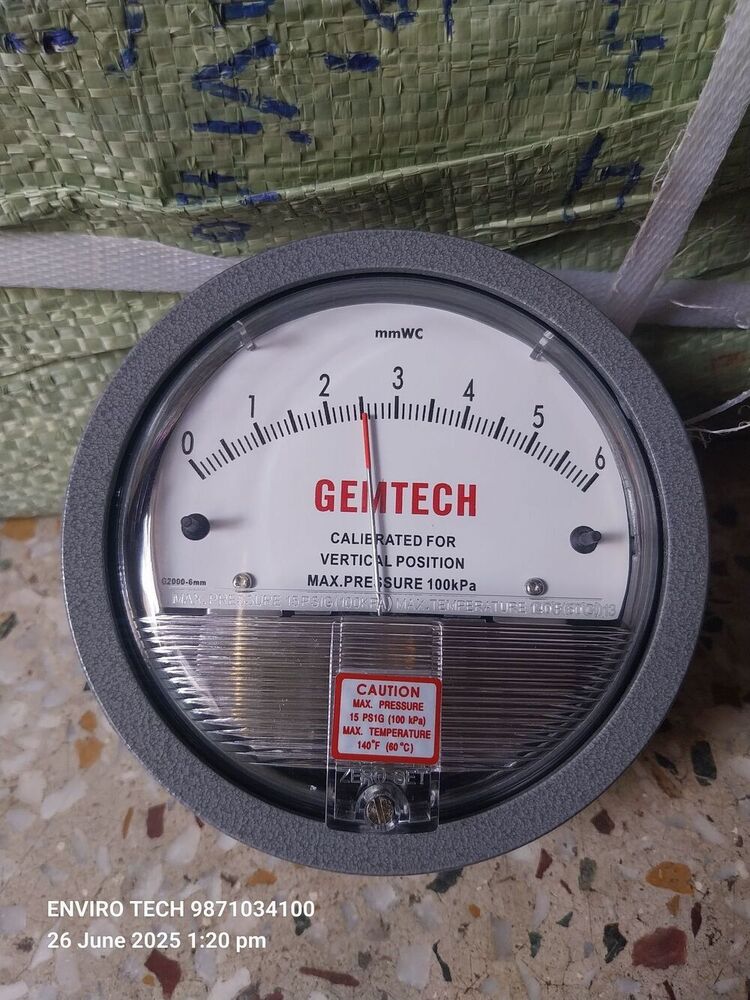 GEMTECH DIFFERENTIAL PRESSURE GAUGE NEAR AMBATTUR INDUSTRIAL ESTATE CHENNAI 600058