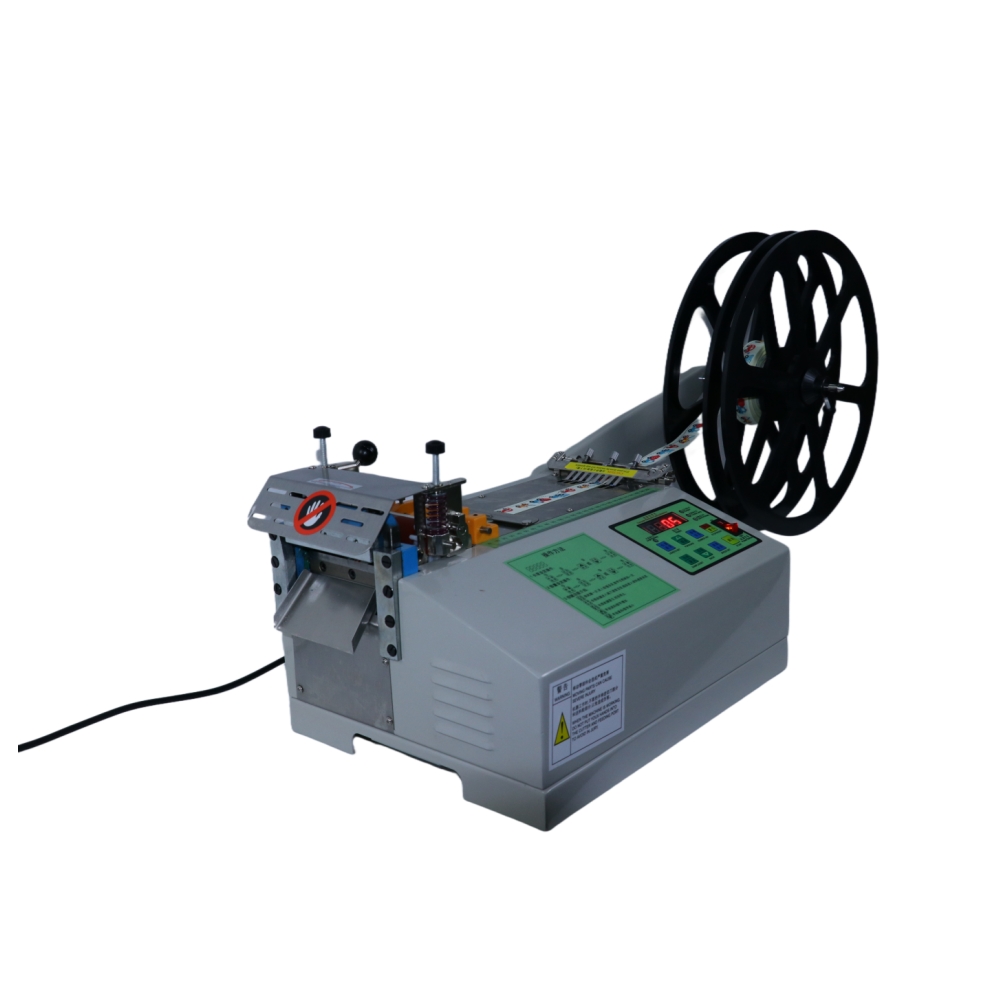 Automatic Computerized Tape Cutting Machine For Webbing Hook Loop Tape Plastic Zipper - Feature: High Efficiency