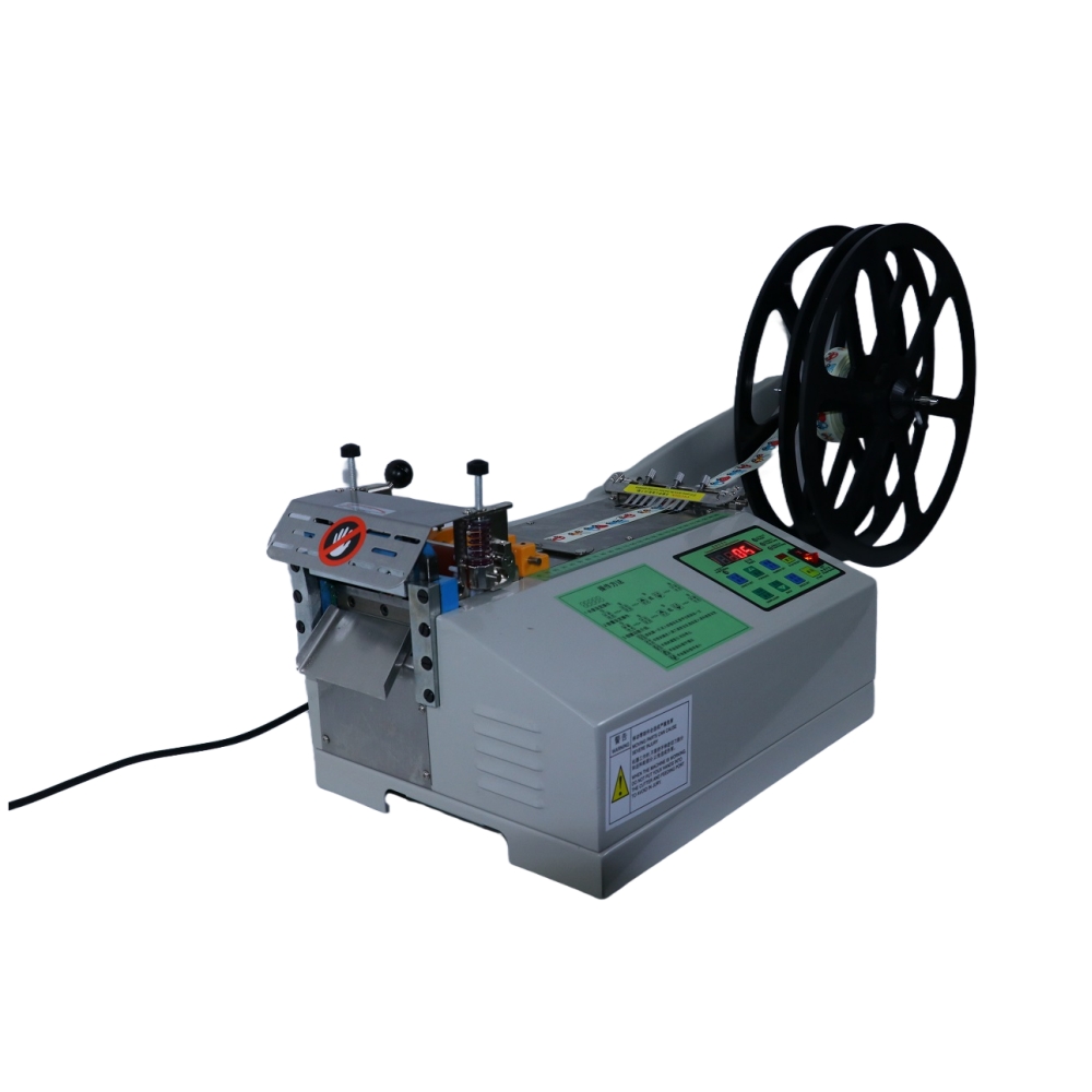 Automatic Computerized Tape Cutting Machine For Webbing Hook Loop Tape Plastic Zipper - Feature: High Efficiency