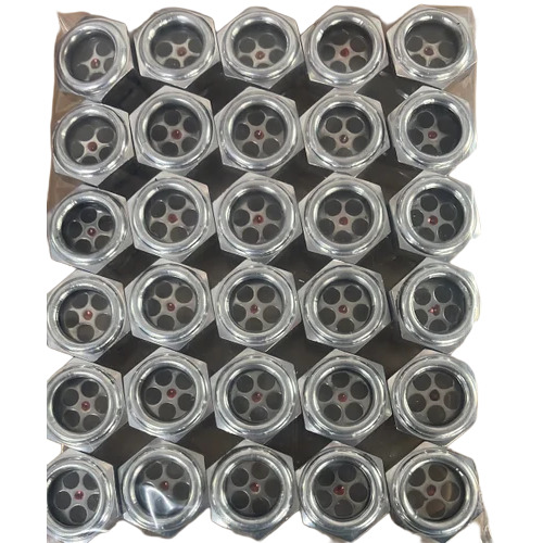 5 Inch Hydraulic Oil Level Indicator - Color: Silver