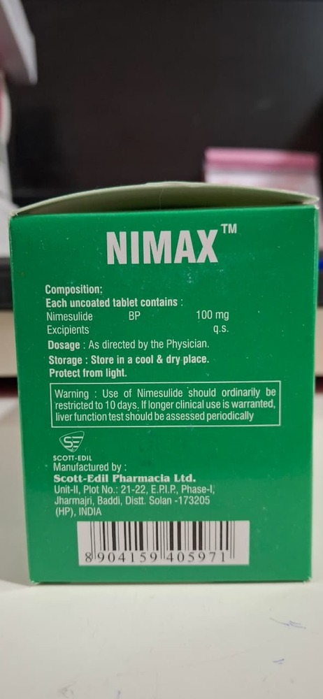 Nimesulide Tablets - Drug Type: General Medicines