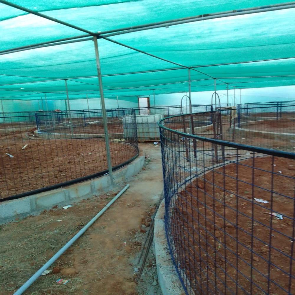 Biofloc Fish Farming Tank 7 Diameter 450 Gsm (30625 Liter) - Color: Blue