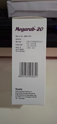 RABEPERAZOLE 20 MG TABLET