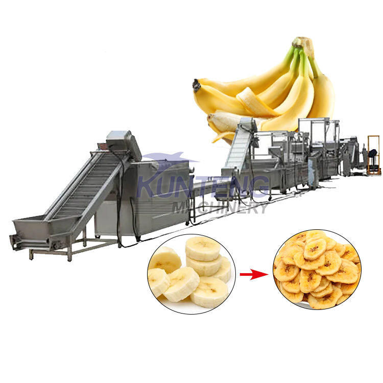 Fully Automatic Banana Slice and Plantain Slice Frying Production Line