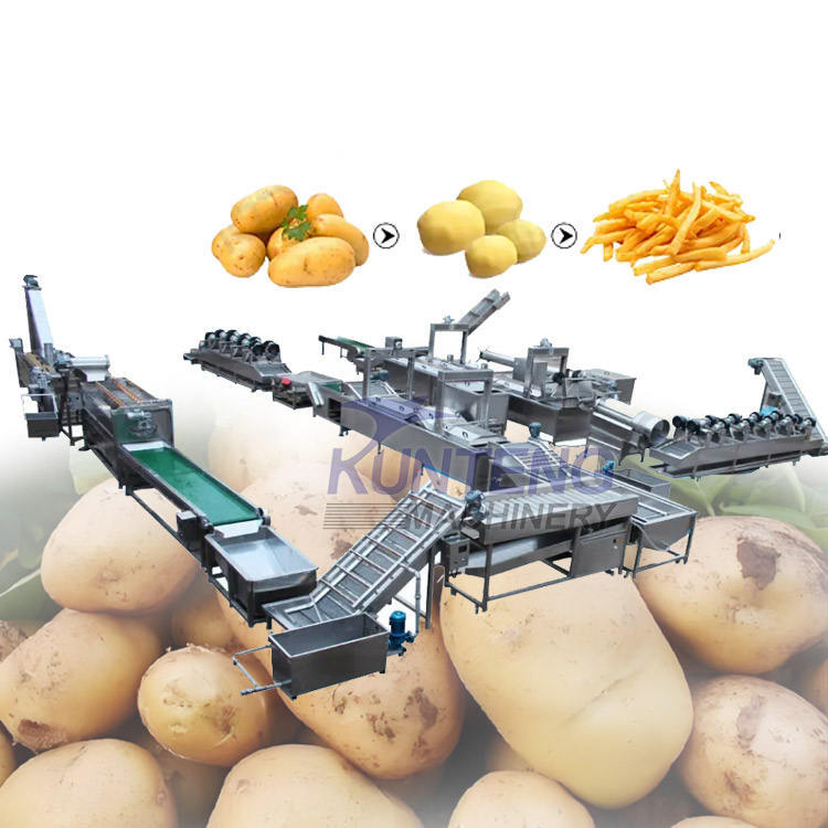 Stainless Steel French Fries Processing Assembly Line