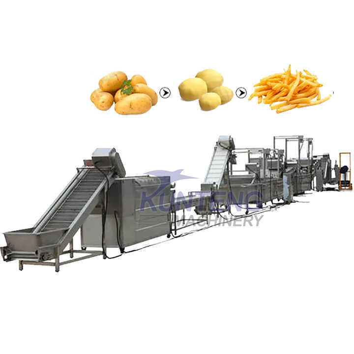 Commercial French Fry Production Line,Potato chip frying machine