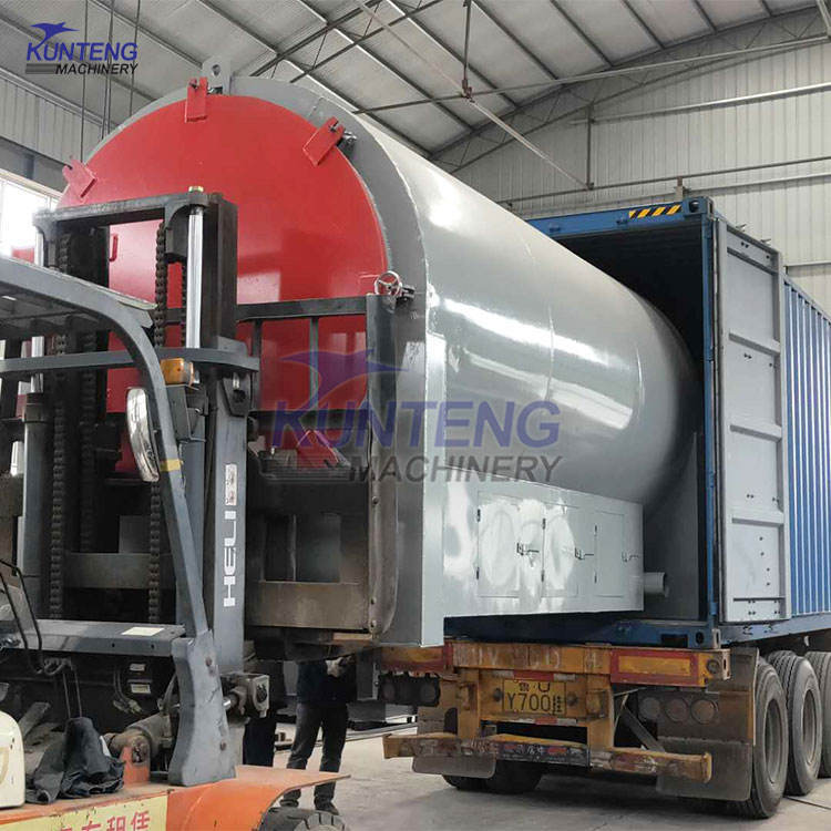 Horizontal Lump Wood Charcoal Kiln Carbonization Furnace Stove