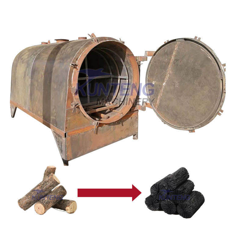Horizontal Biomass Charcoal Making Machine