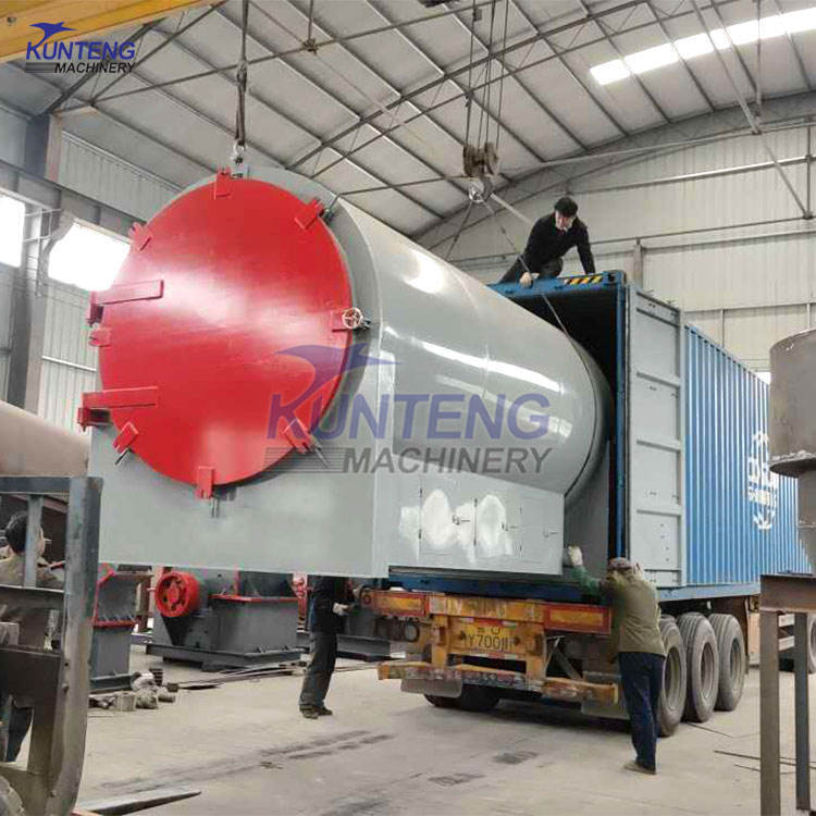 Horizontal Biomass Charcoal Making Machine