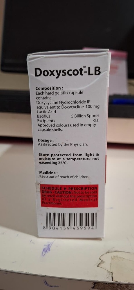 Doxcycline + Lactic Acid Bacillus Capsule - Drug Type: General Medicines