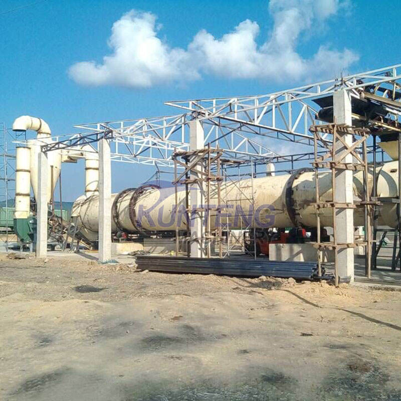 Industrial Feed Waste Electric Rotary Drum Dryer Machine